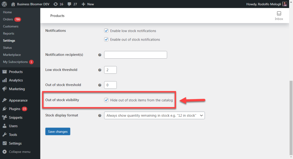 WooCommerce: “Hide Out of Stock Items” Exception