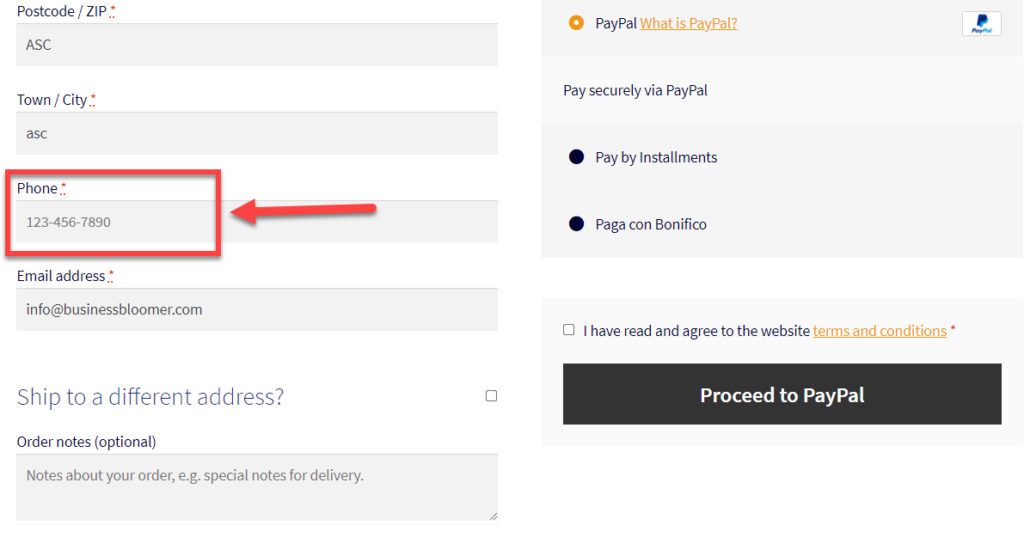WooCommerce: Phone Input Mask @ Checkout