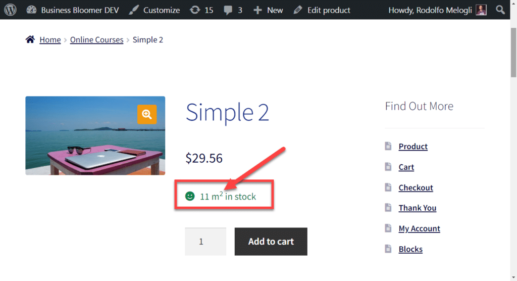 WooCommerce: Stock Quantity Suffix e.g. “sq. in.”, “Kg”, “boxes”, etc.